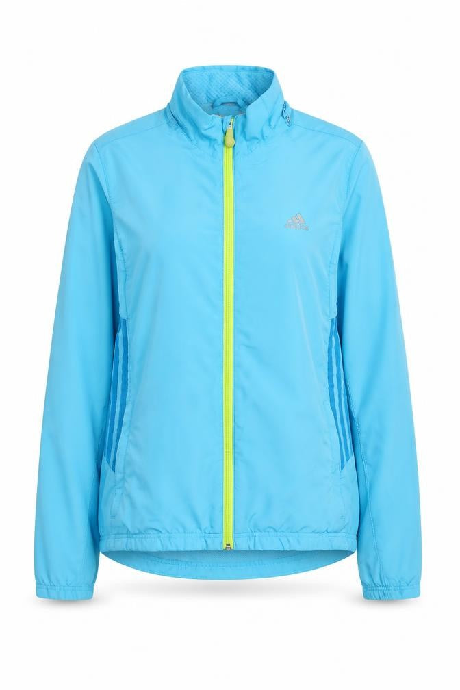 Adidas Womens Blue Supernova Lightweight Windbreaker Jacket Size S