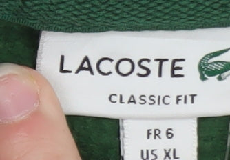 Lacoste Men's Green Classic Fit Crew Neck Sweatshirt XL