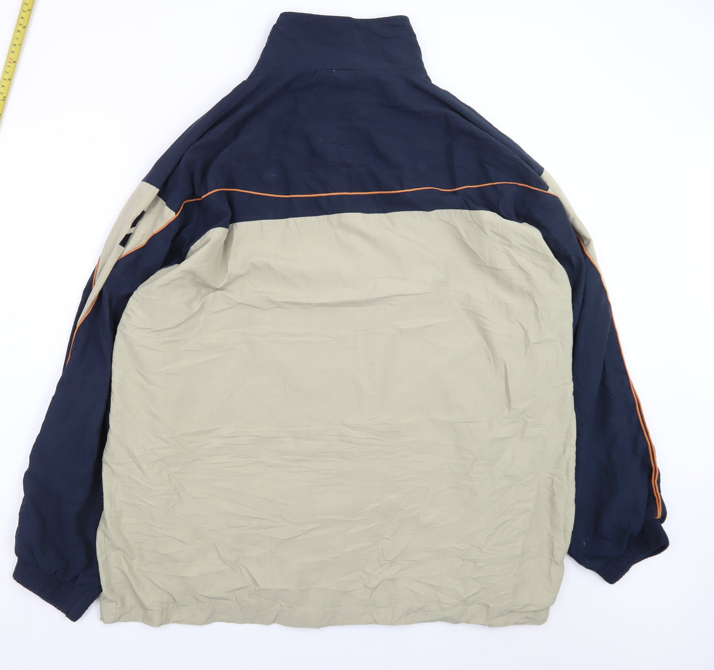 Nike Men’s Beige & Navy 2XL Sports Windbreaker Jacket