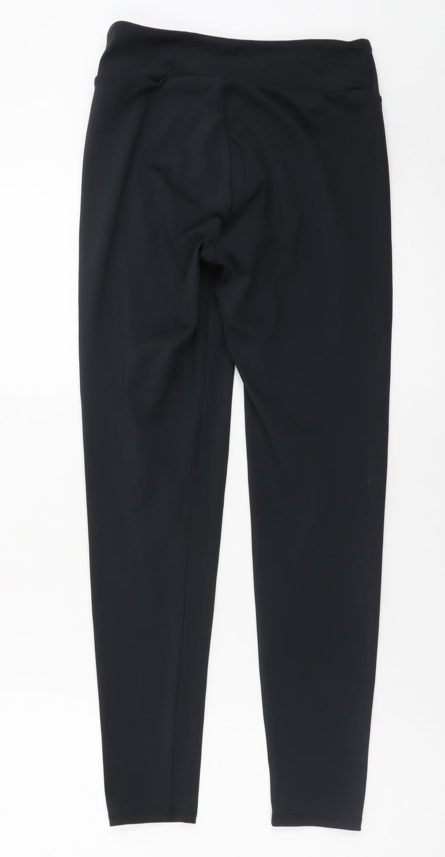 VAI21 Women’s Black Mid Rise Stretch Ankle Leggings Size 10