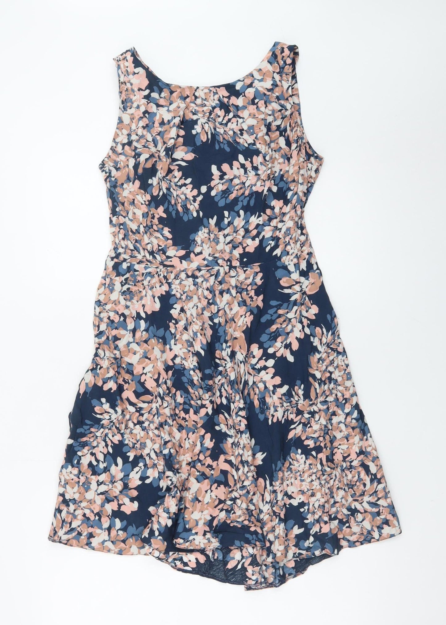 Apricot Women’s Multicoloured Floral A-Line Sleeveless Dress UK 12