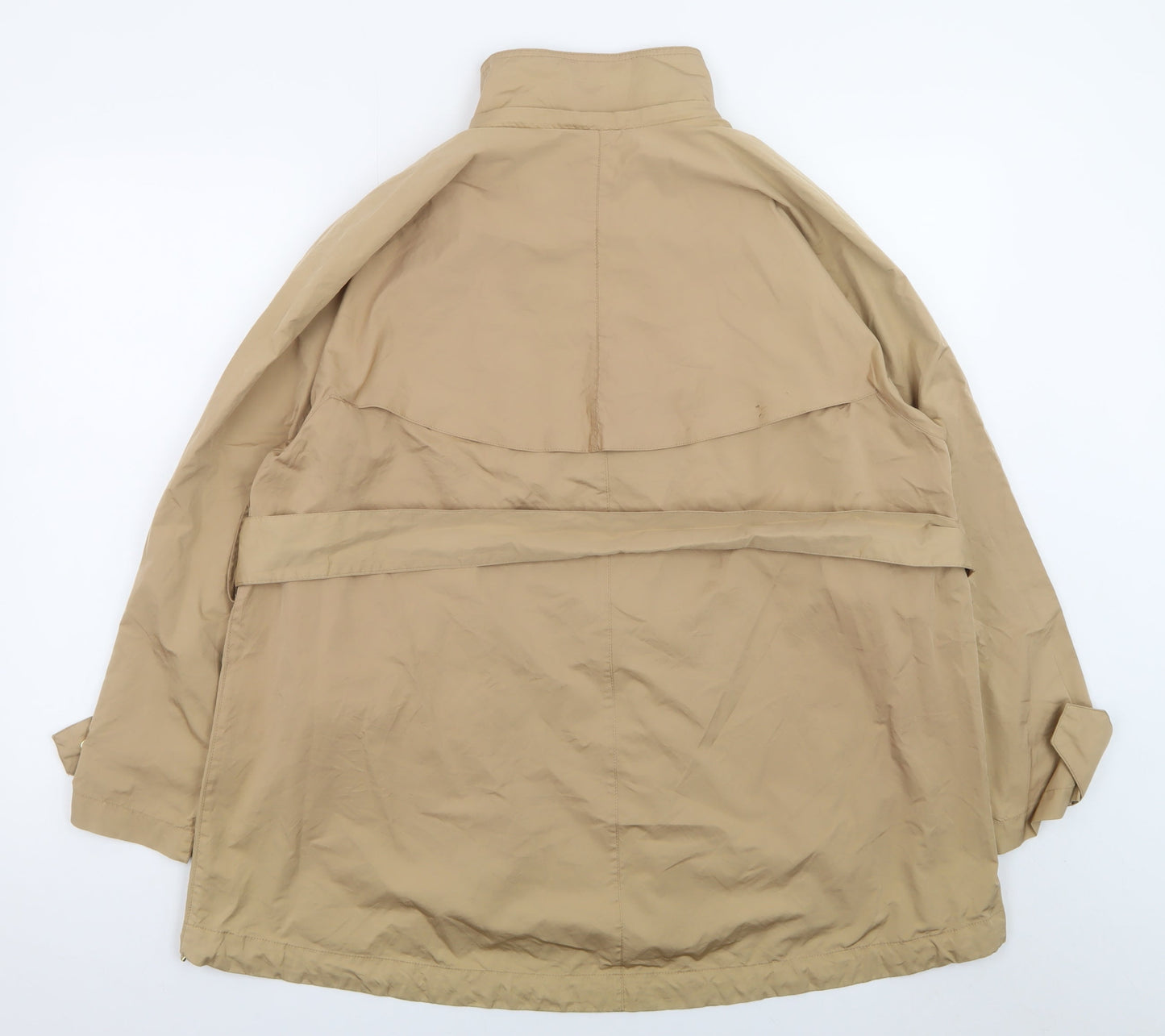 Zara Women Beige Mid-Length Belted Trench Coat Size S