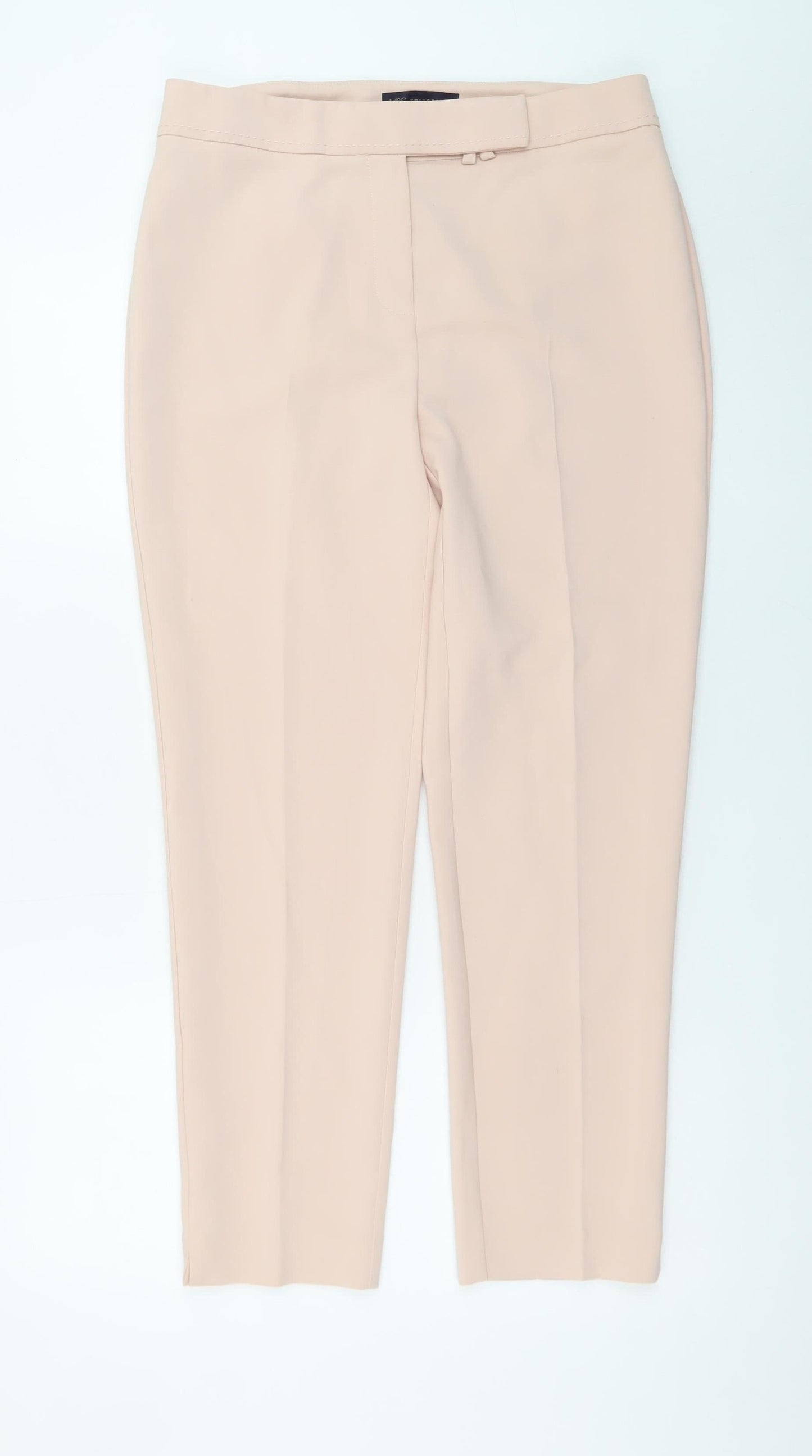 Marks and Spencer Women’s Beige Cropped Slim Trousers Size 12