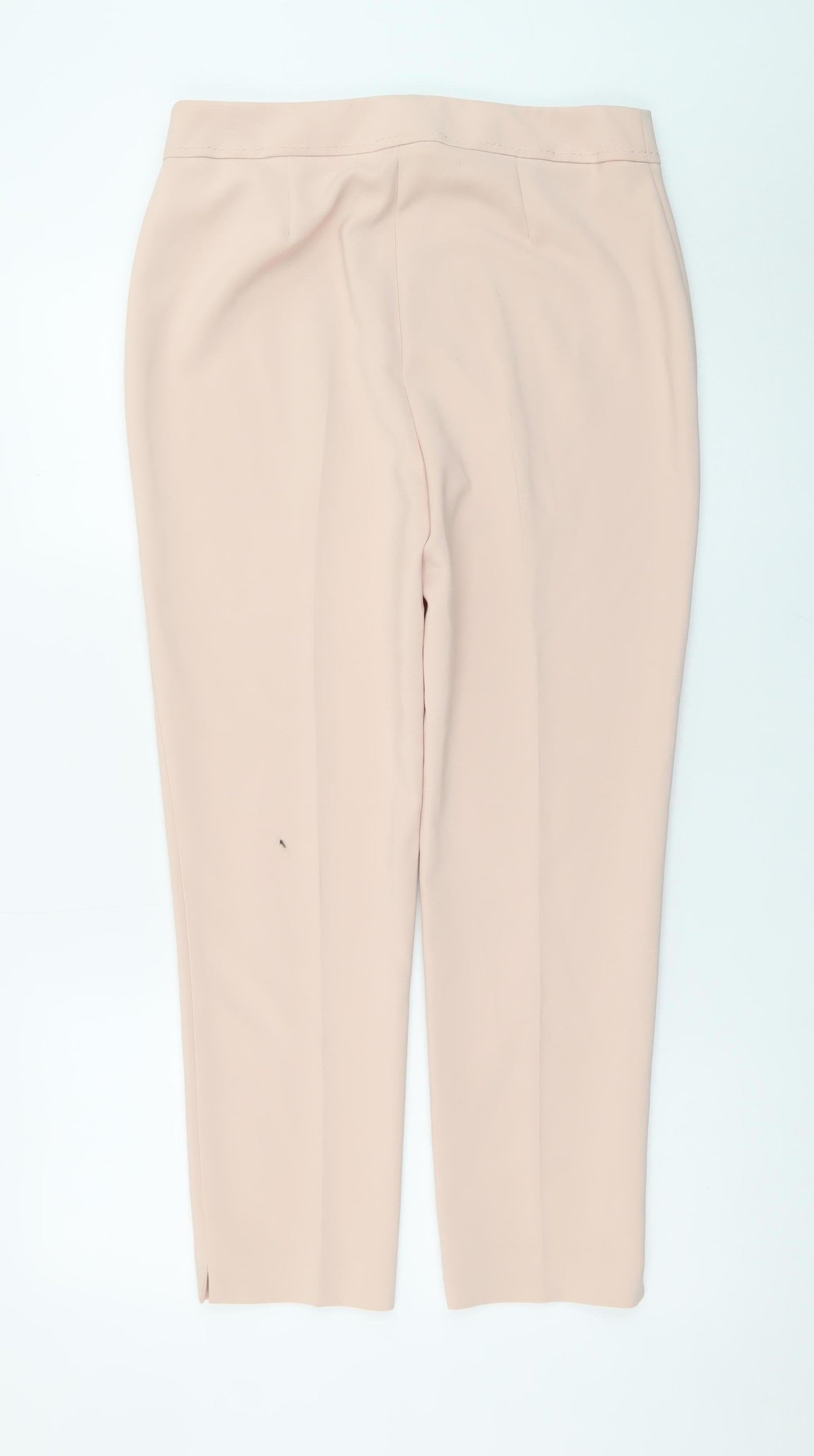 Marks and Spencer Women’s Beige Cropped Slim Trousers Size 12