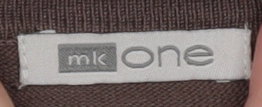 MK One Women’s Brown Sequin Tie Front Cardigan Size 16