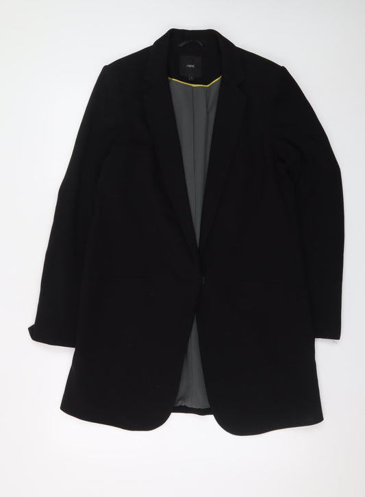 Next Women’s Black Mid-Length Blazer Jacket Size 12 Workwear