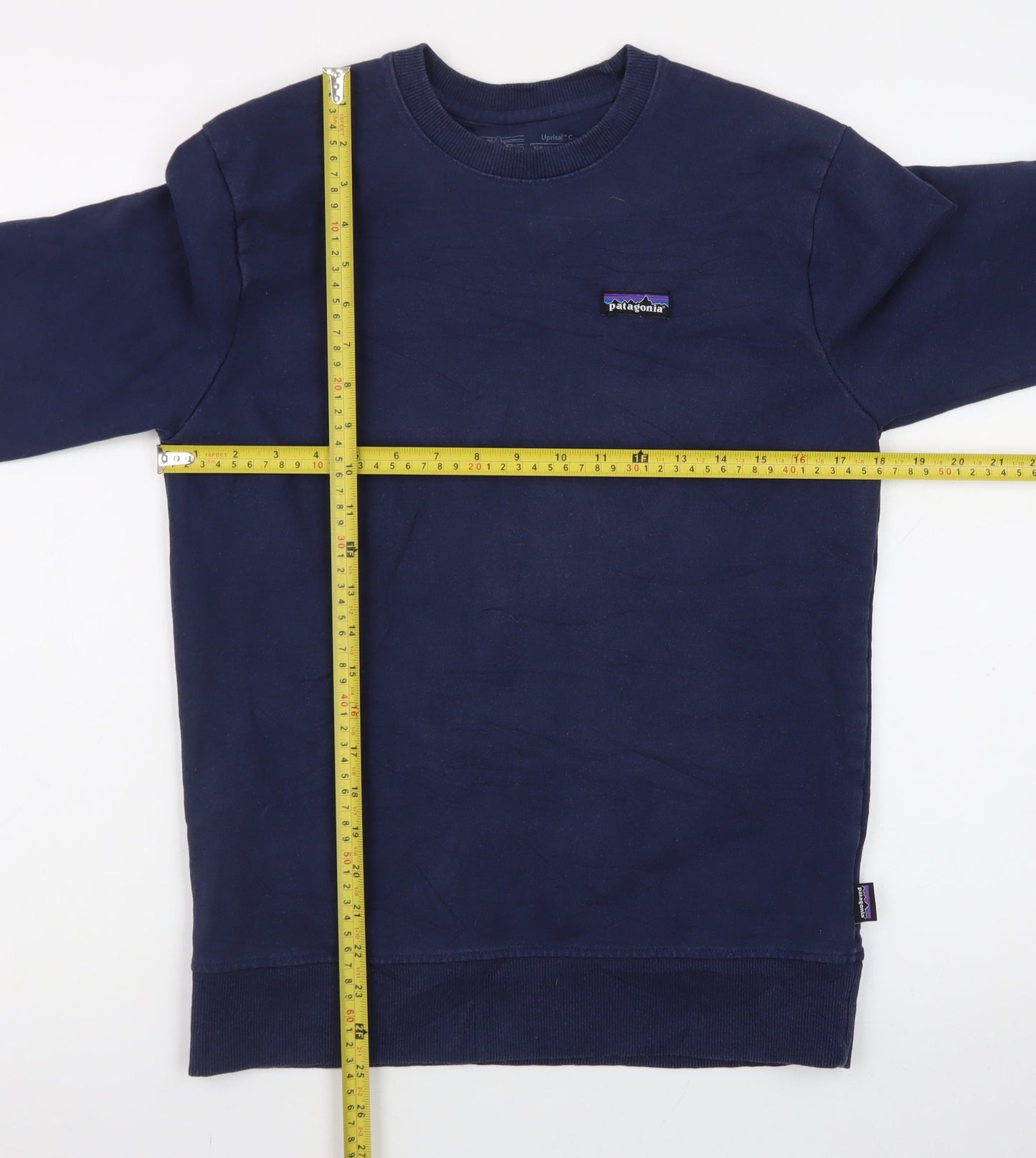 Patagonia Men's Blue Regular Fit Long Sleeve Crew Neck Sweatshirt S