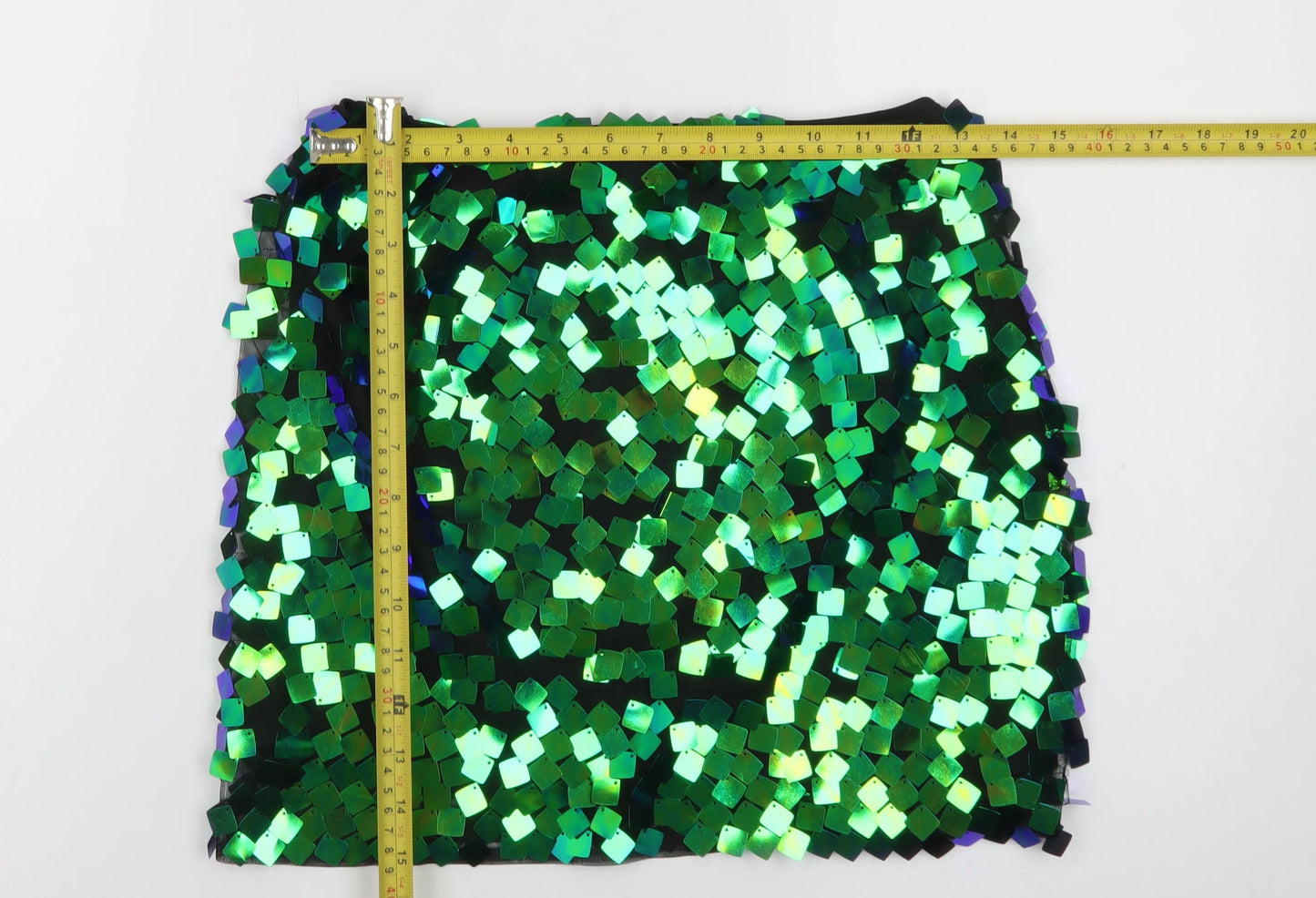 Collective The Label Women’s Green Sequin Mini Skirt Size 6 Petite