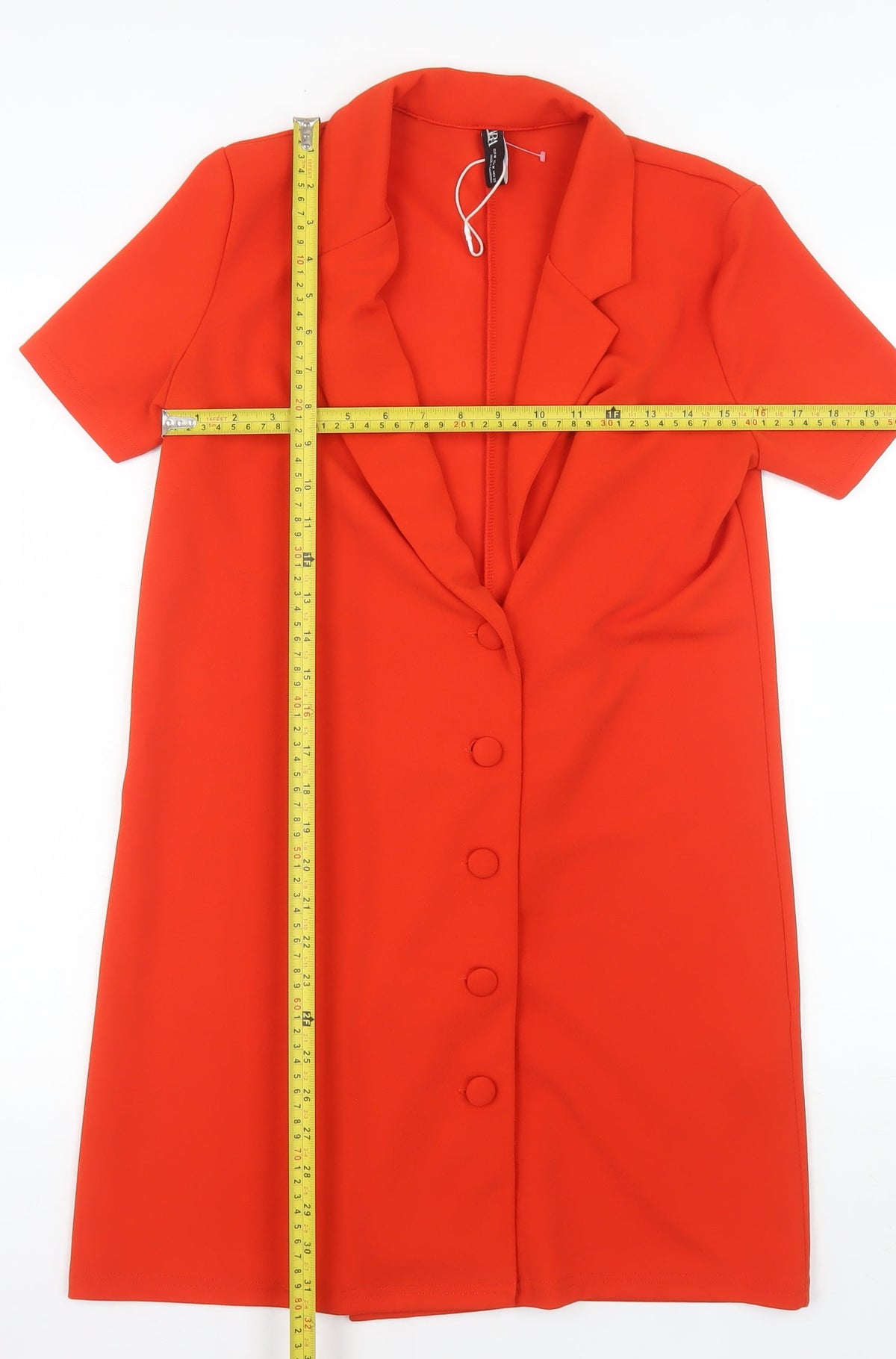 Zara Women’s Red Mid-Length Short Sleeve Blazer Dress M
