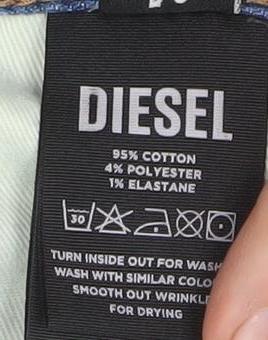 Diesel Womens Blue Slim Fit Mid Rise Stretch Skinny Jeans Size 16