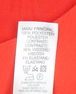 St. Bernard Women’s Red Short Sleeve Basic Blouse Size 2XL