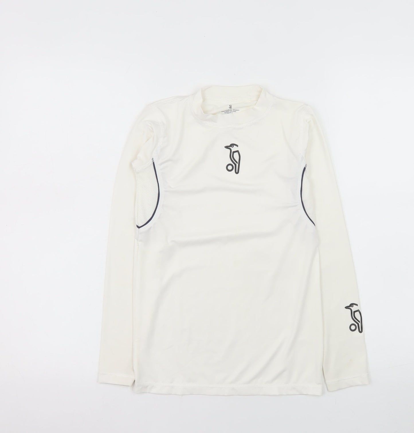 Original Penguin Boys Ivory Long Sleeve Athletic Top Size 10-11Y Lightweight Stretch