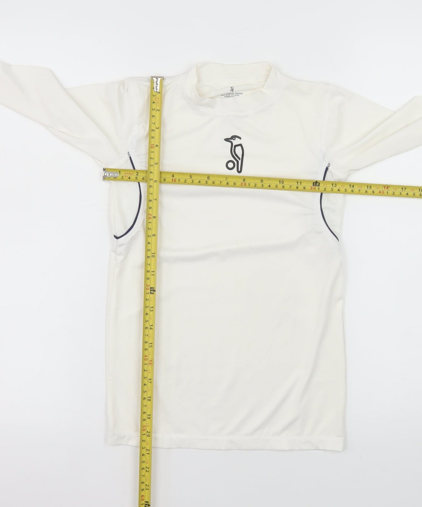 Original Penguin Boys Ivory Long Sleeve Athletic Top Size 10-11Y Lightweight Stretch