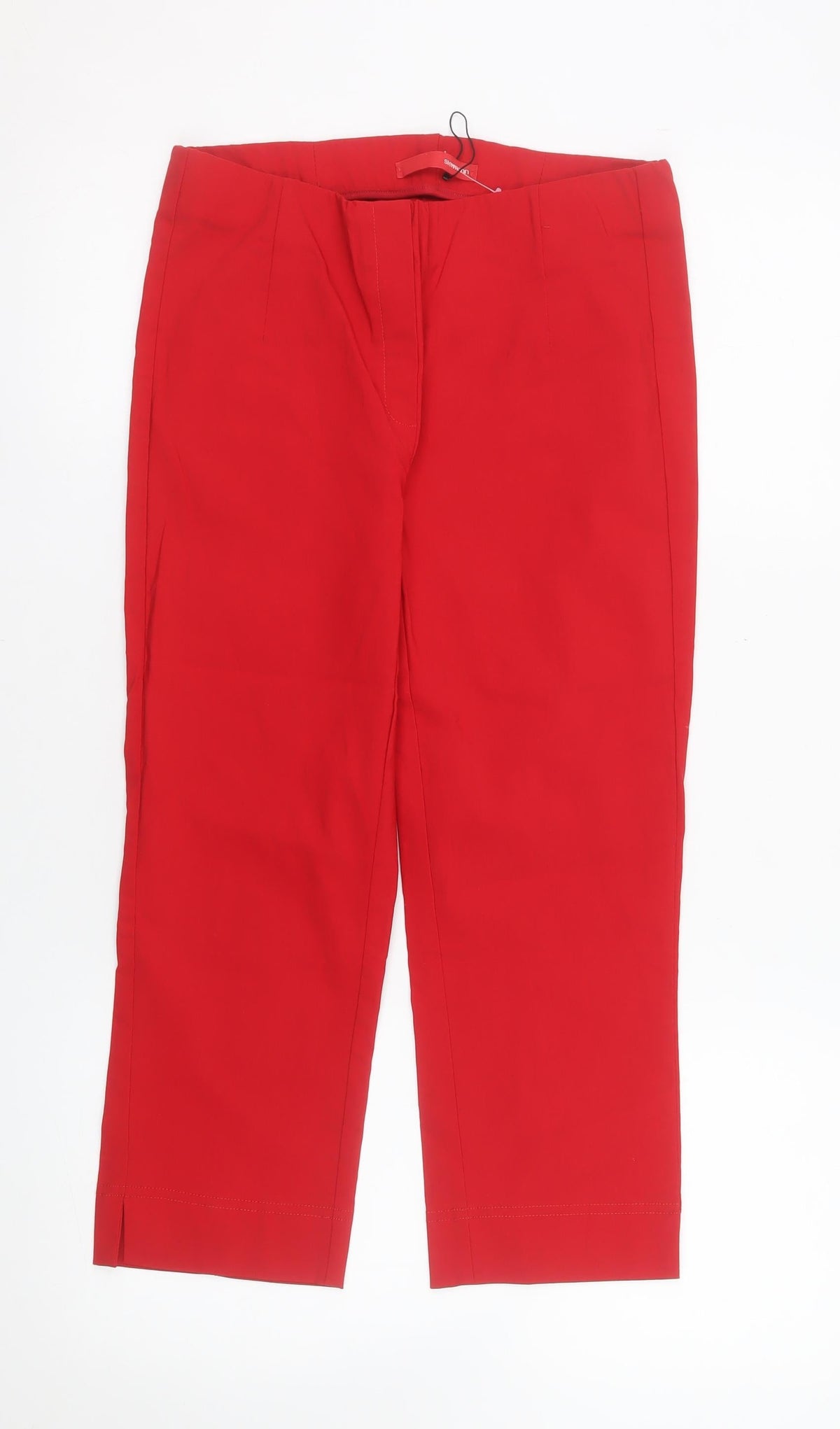 Stehmann Women's Red Capri Trousers Size 10 Viscose Blend