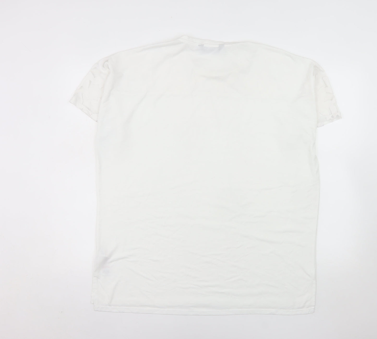 Yours Women’s White Size 14 Short Sleeve Basic T-Shirt