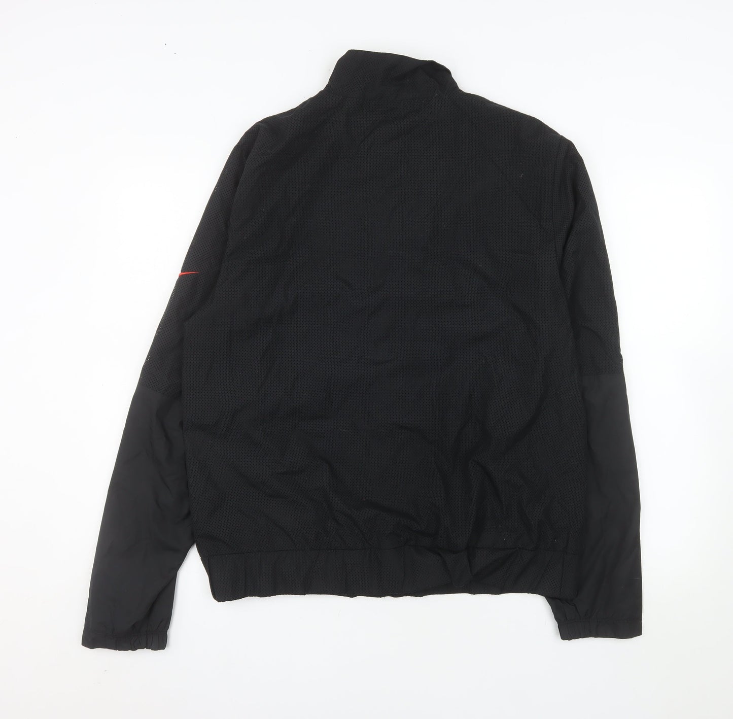 Nike Men's Black L Windbreaker Sports Jacket Full Zip