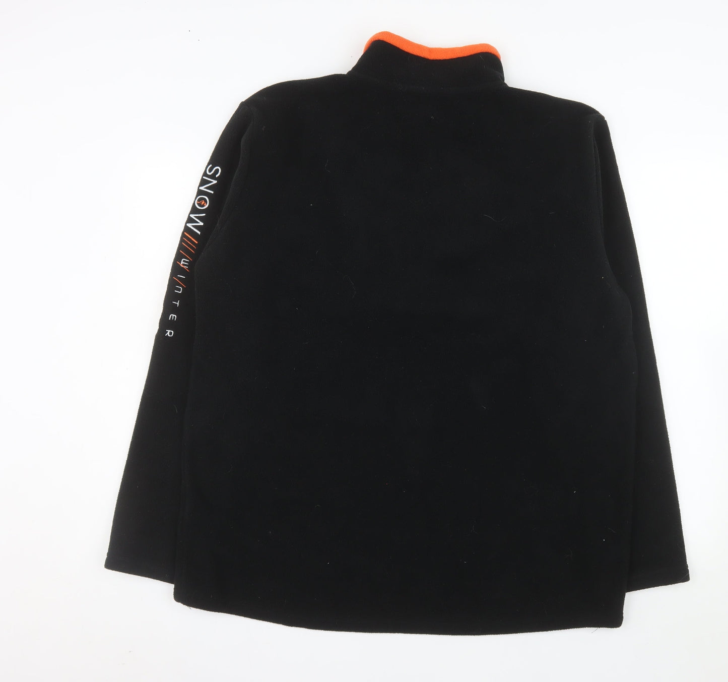 Atlas For Men Black Fleece 1/4 Zip Pullover Sweatshirt Size L
