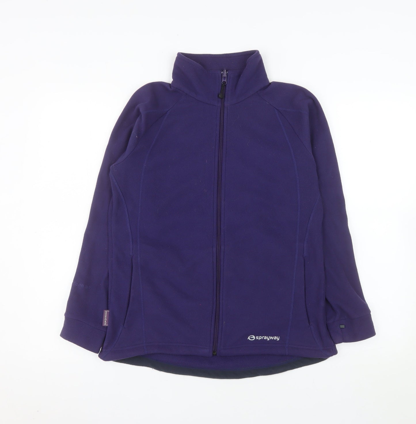 Sprayway Womens Purple Full Zip Fleece Jacket UK 10 Essentials
