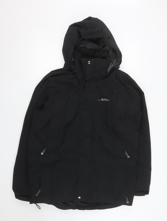 Outdoor Sportswear Men's Black M Waterproof Parka Hooded Jacket