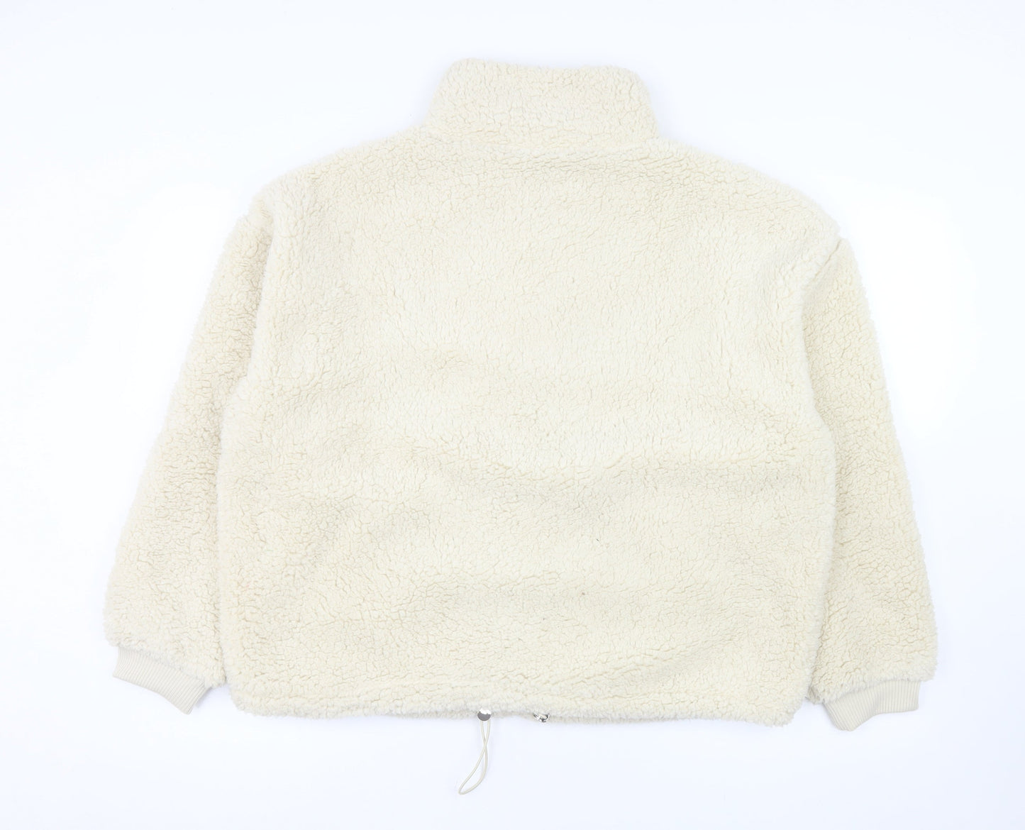 Serra Womens Ivory Fleece Full Zip Jacket Size 16