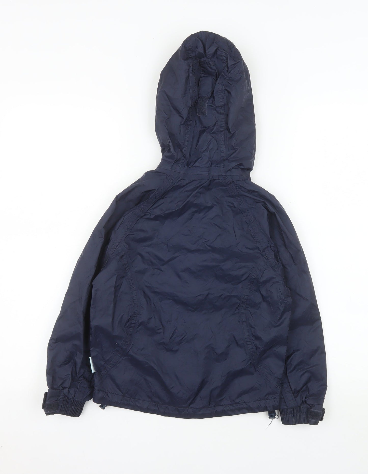 Trespass Boys Blue Waterproof Hooded Rain Jacket 5-6 Years Windproof Coat