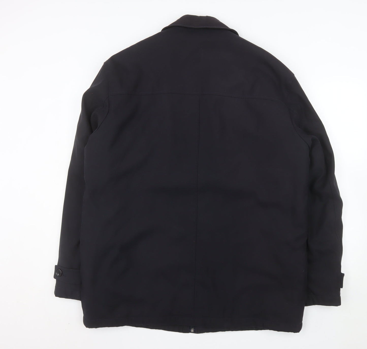 Bosideng Men's Black L Regular Fit Mid-Length Overcoat