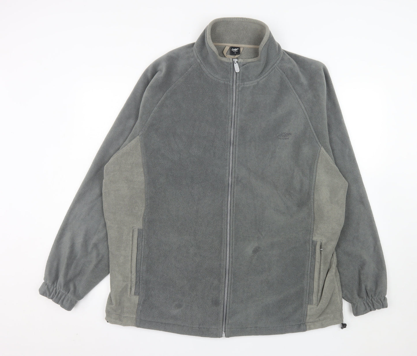Cotton Traders Men's Dark Steel Full Zip Fleece Sweatshirt XL