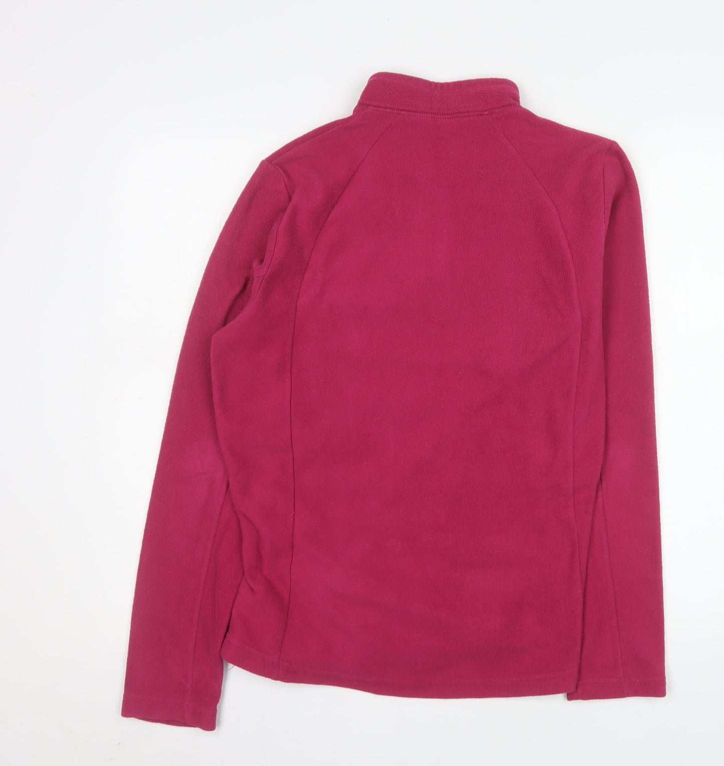 Quechua Women's Pink Fleece 1/2 Zip Pullover Sweatshirt Size 14