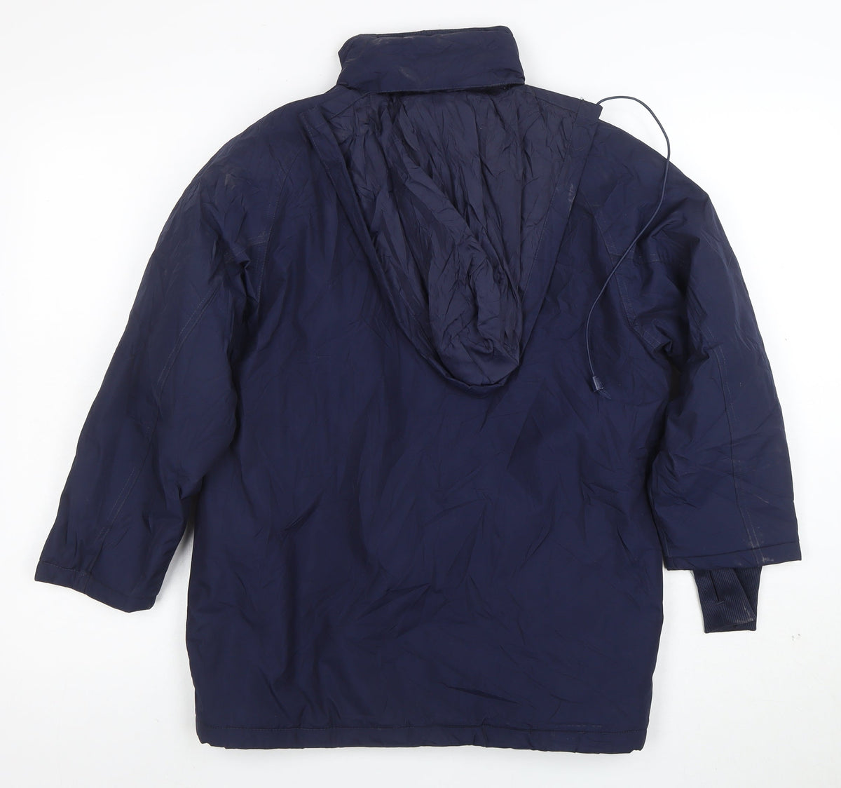 Umbro Boys Blue Waterproof Hooded Puffer Jacket 2XS Winter Football Coat