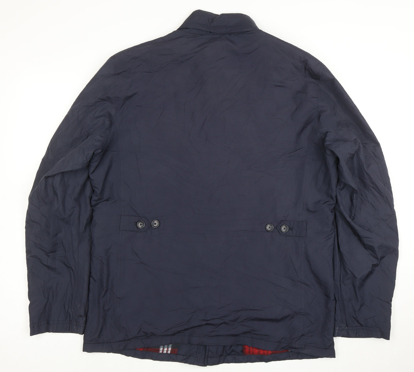 Beverly Hills Polo Club Men's Navy L Buttoned Mid-Length Jacket
