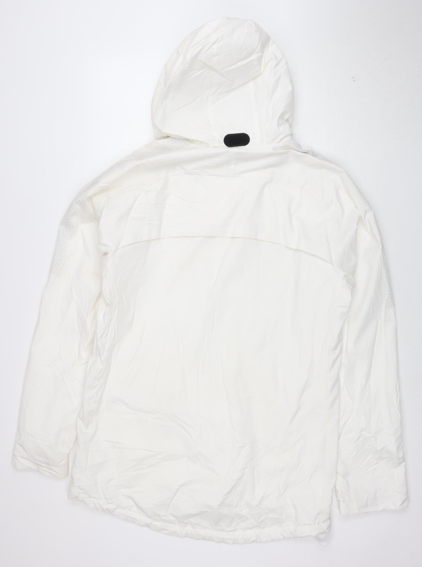 Nike Men's White M Windbreaker Hooded Football Jacket