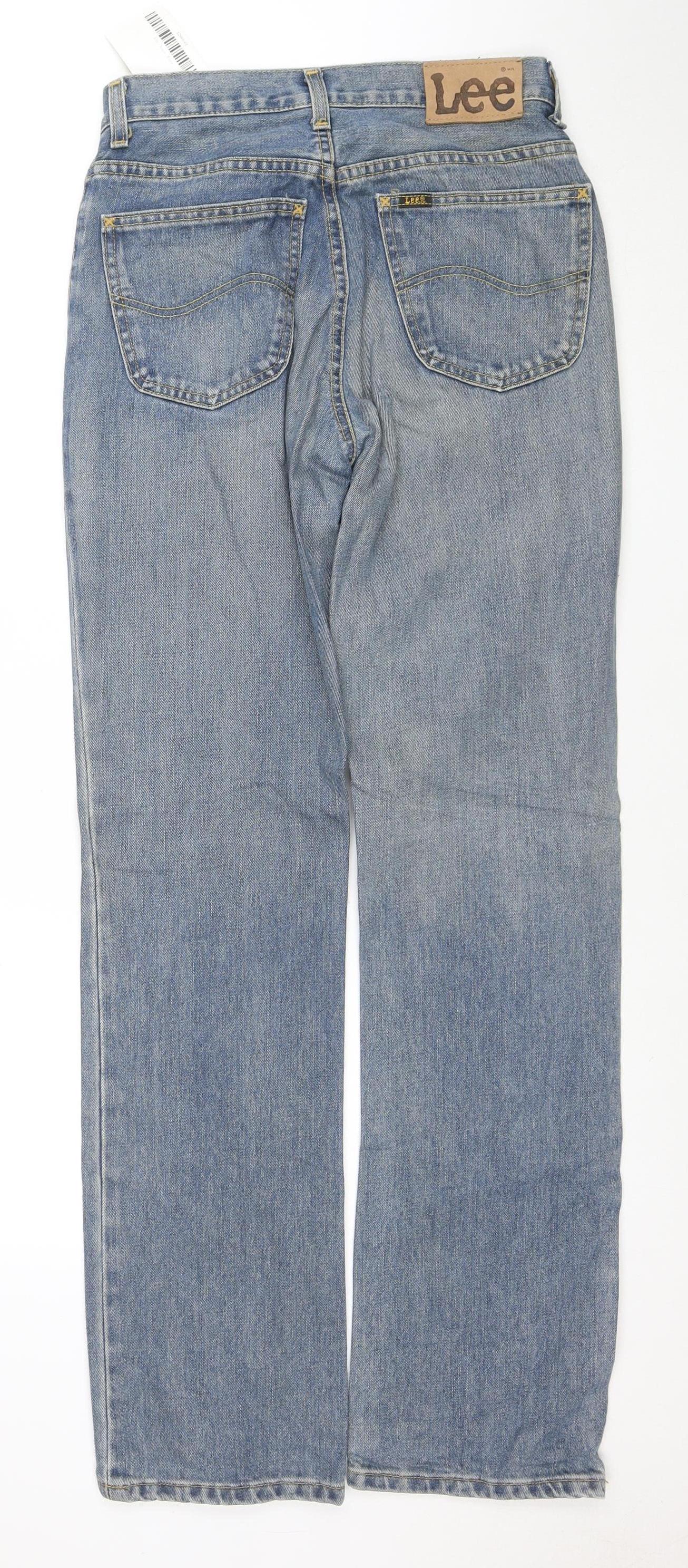 Lee Men's Blue Straight Leg Atlanta Denim Jeans Size 29x32