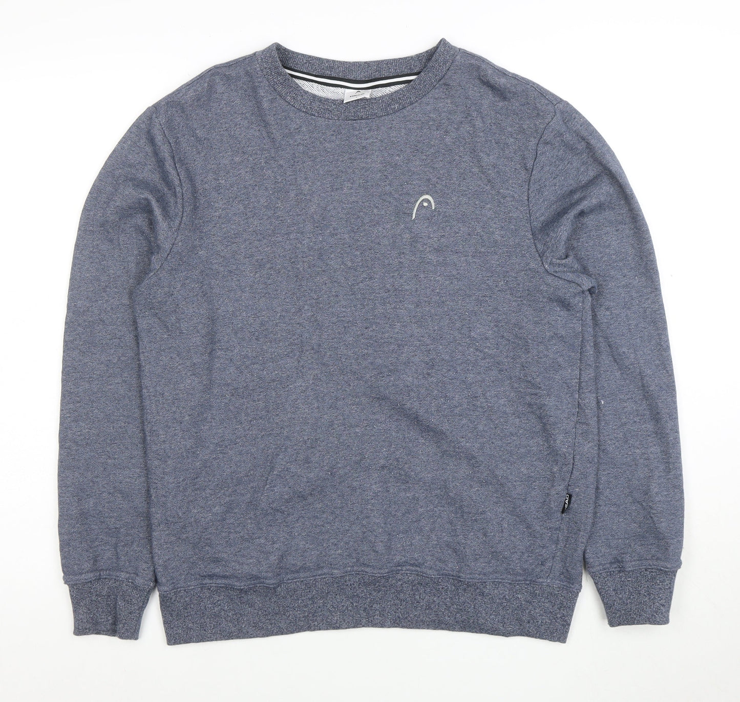 Head Men's Blue Crew Neck Pullover Sweatshirt Size L Regular Fit