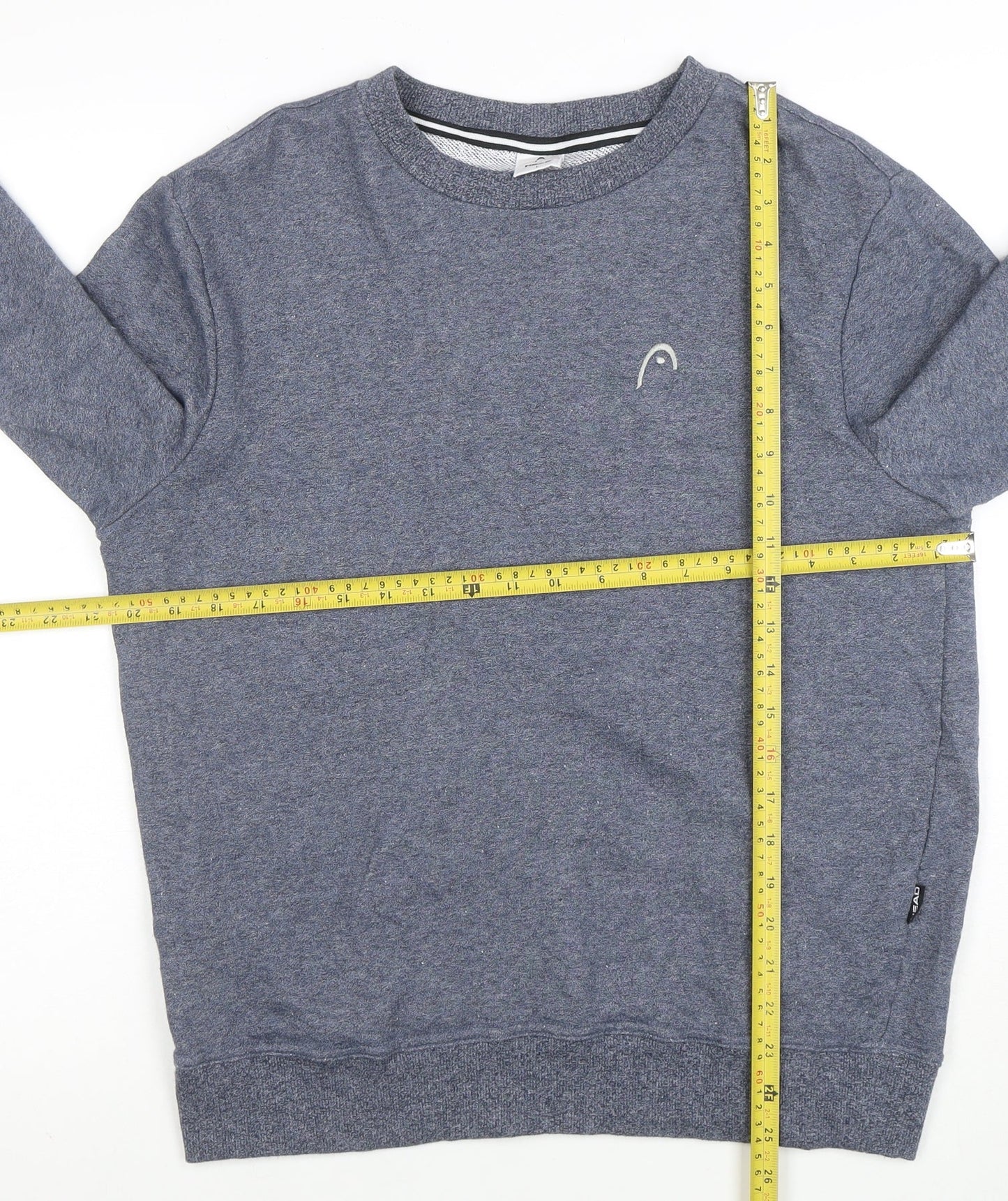 Head Men's Blue Crew Neck Pullover Sweatshirt Size L Regular Fit