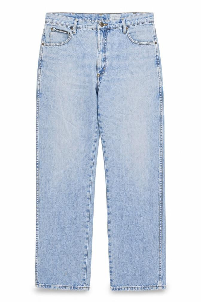 Wrangler Mens Blue 38x31 Straight Leg Vintage Denim Jeans
