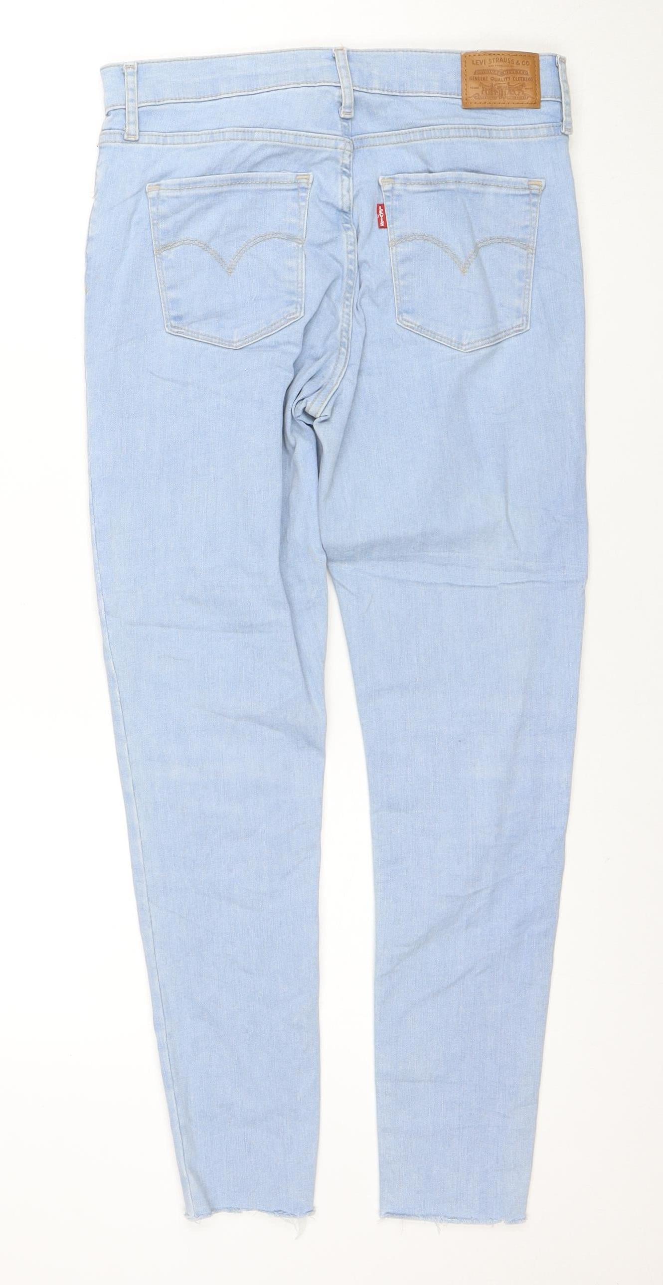Levi's Womens Blue 720 High Rise Super Skinny Jeans Size 28
