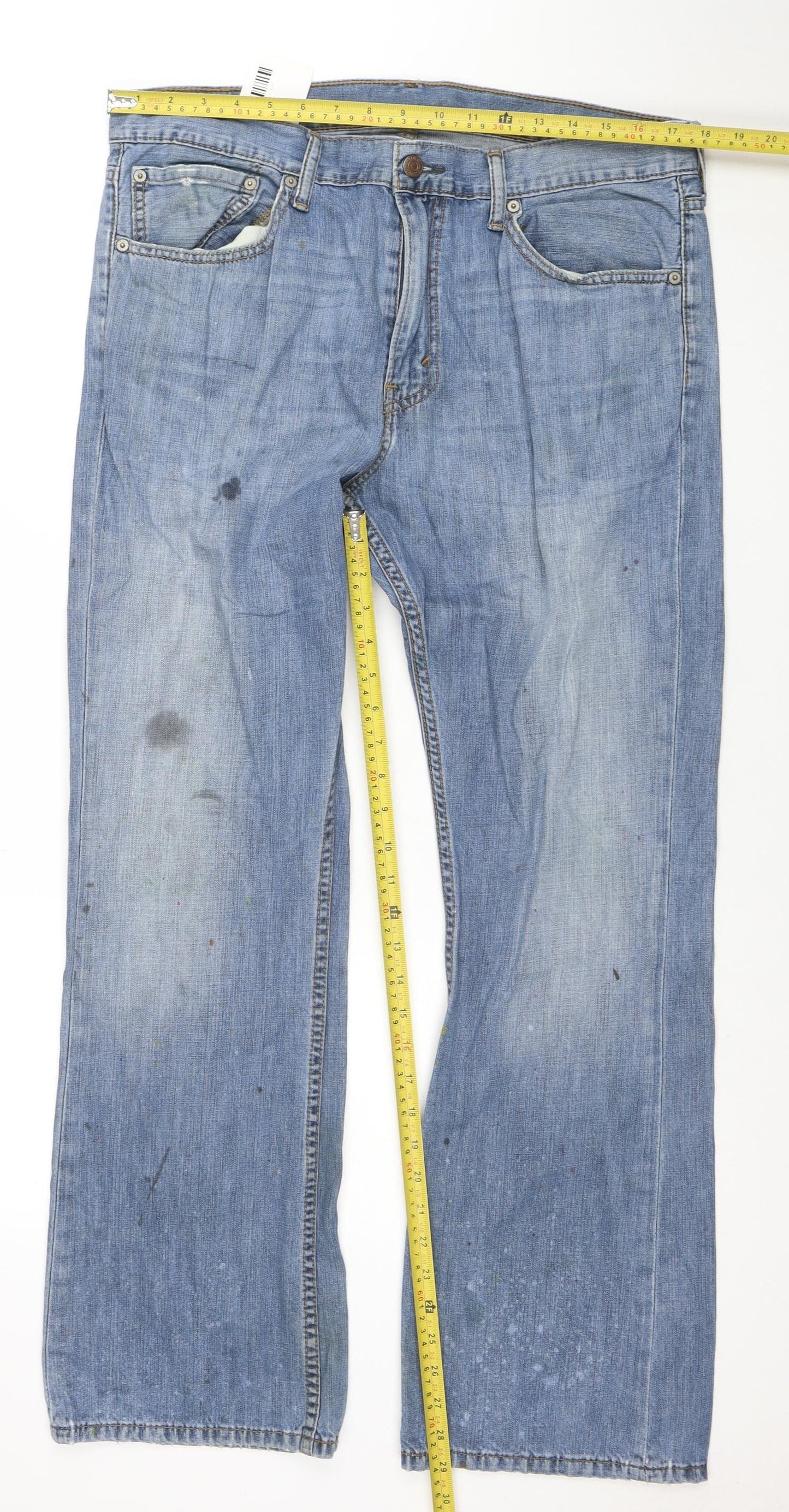 Levi's Men's Blue 527 Bootcut Denim Jeans W36 L30 Regular Fit