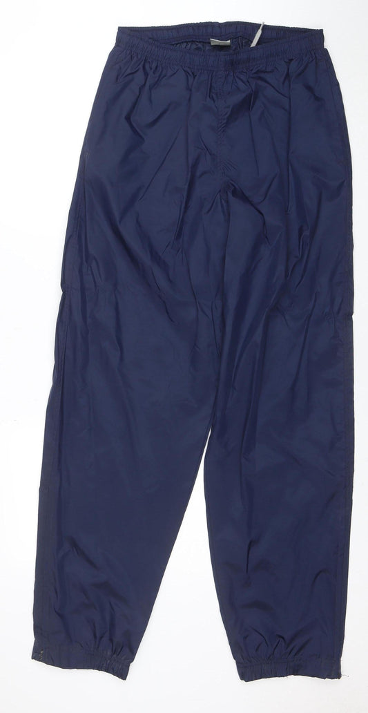 Nike Men's Blue L Track Pants Lightweight Water Resistant Trousers