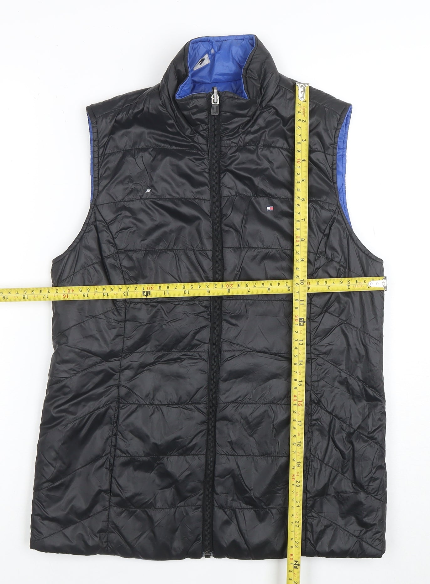 Tommy Hilfiger Men’s Black XS Puffer Waistcoat Gilet Nylon