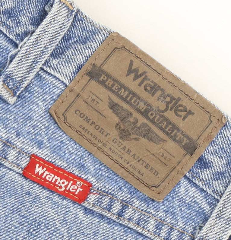 Wrangler Men’s Blue Regular Fit Straight Denim Jeans 38x32