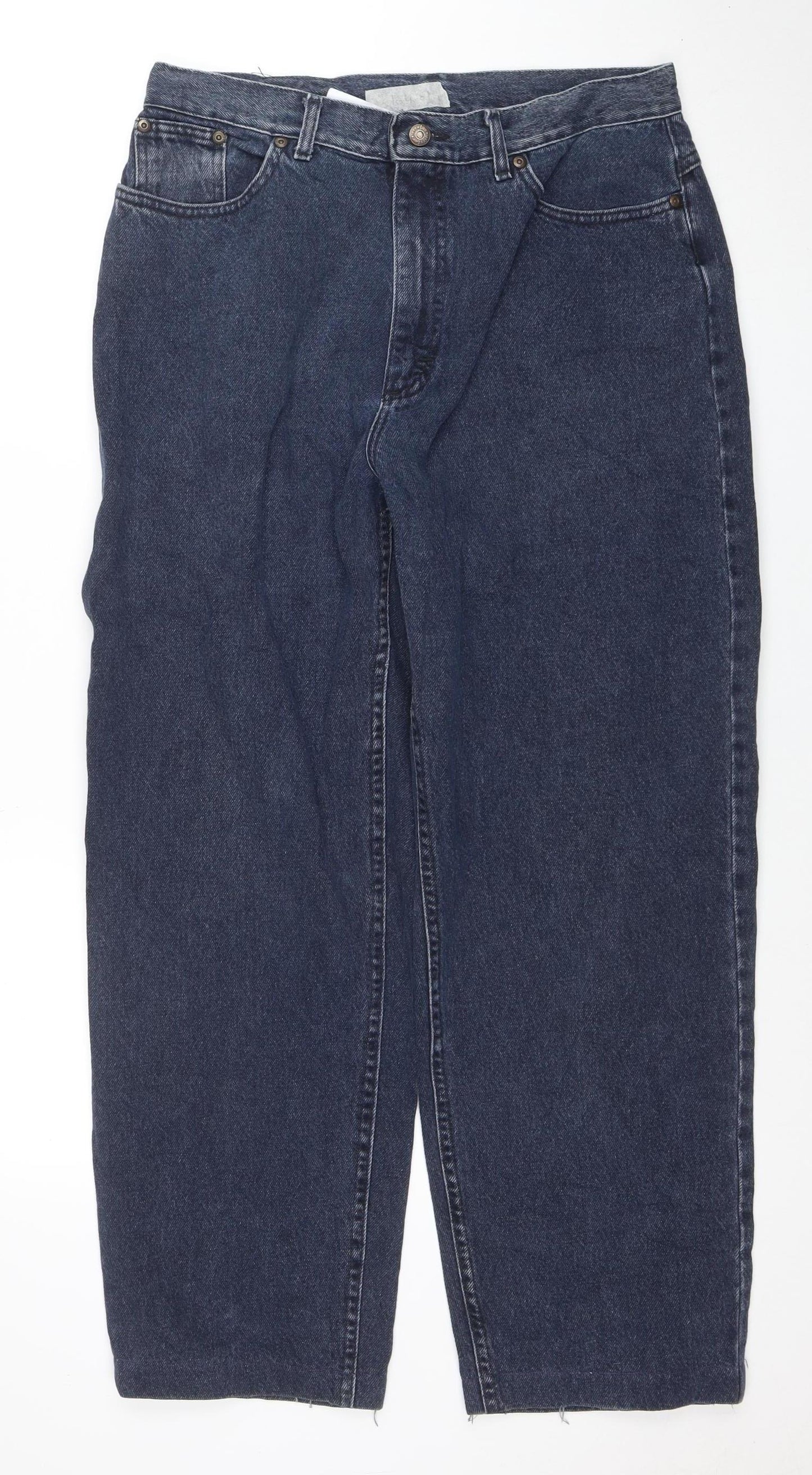 Lee Womens Blue Straight Leg Denim Jeans Size 16 Regular Fit
