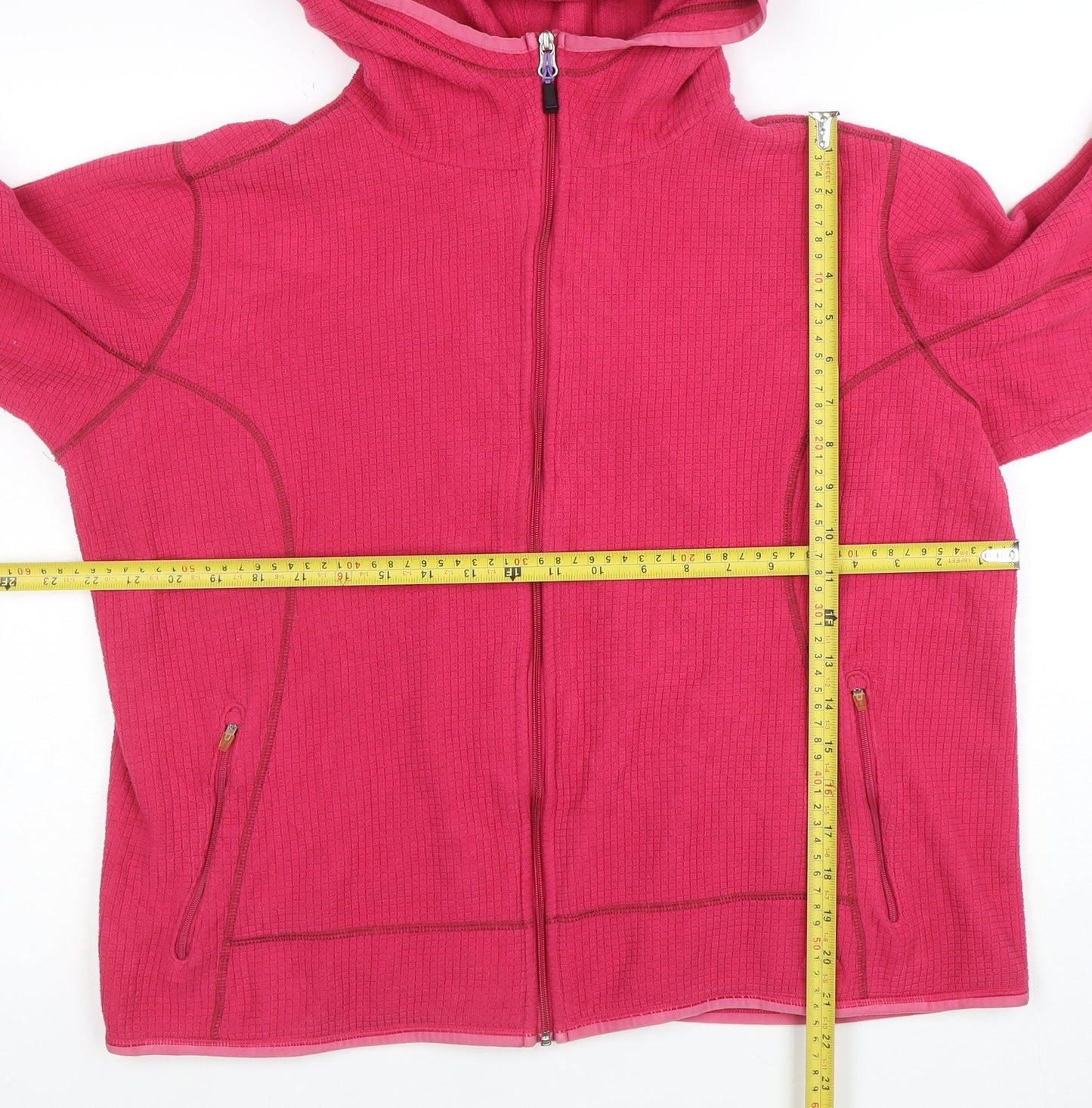 Nike ACG Women’s Pink XL Hooded Full Zip Thermal Fleece Jacket