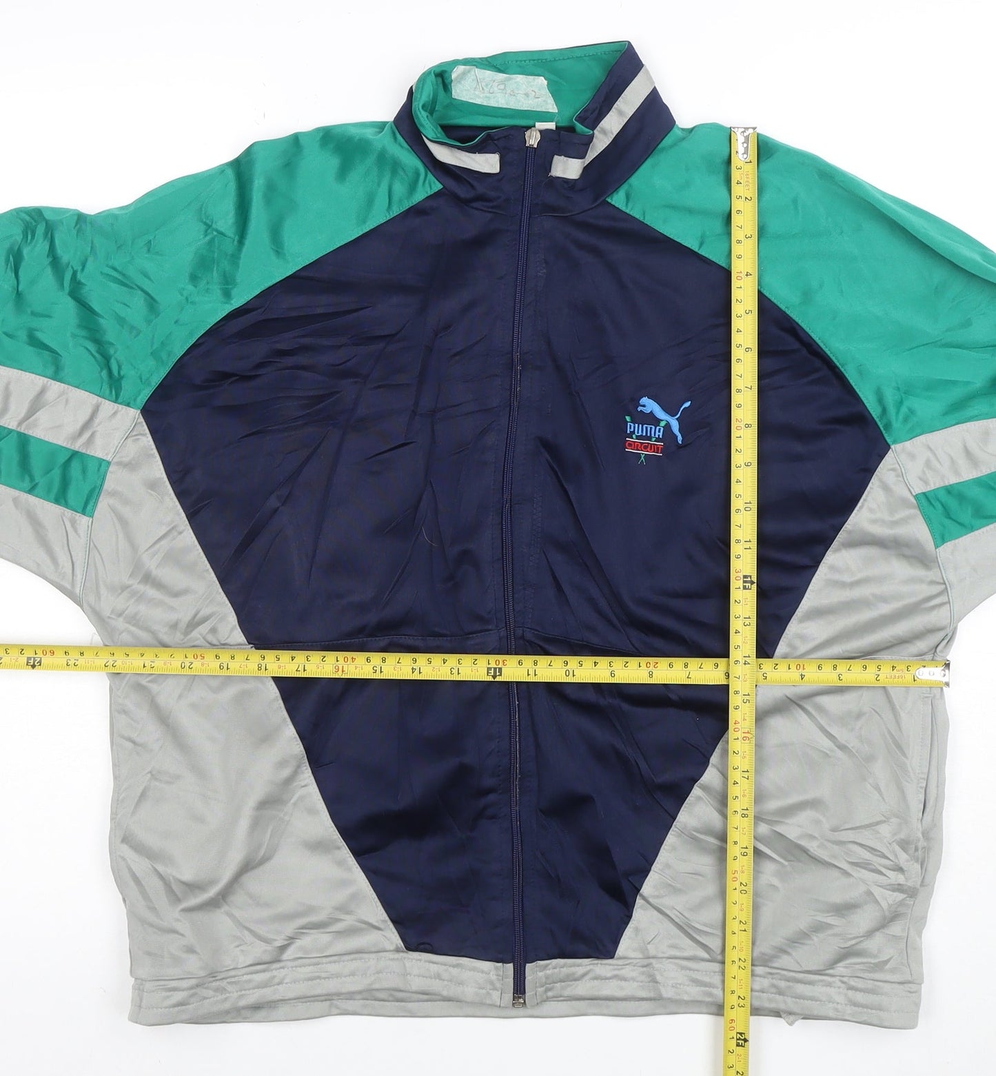 Puma Men's Blue Retro Full Zip Track Sweatshirt Size M