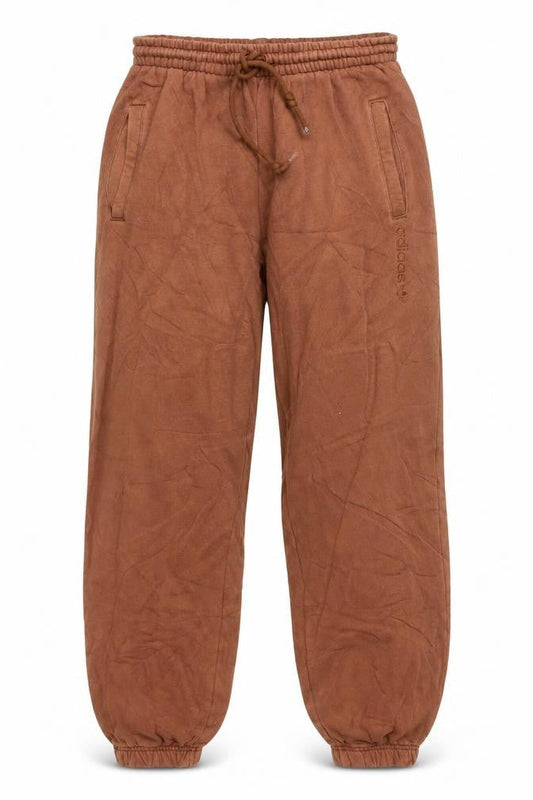 adidas Womens Brown Jogger Trousers UK 6 Relaxed Fit Cotton Blend