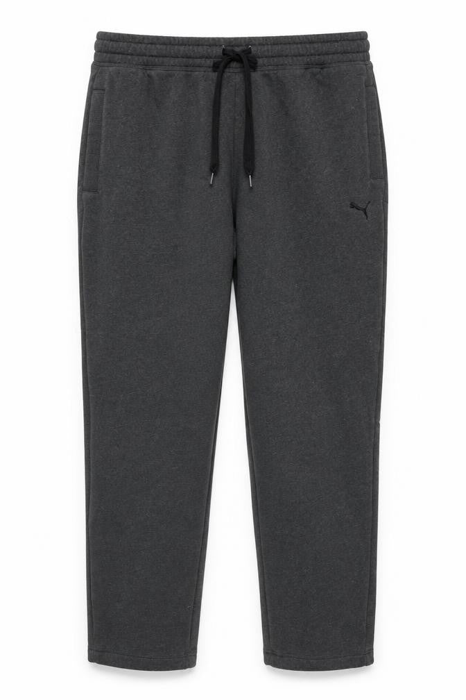 Puma Mens Grey XL Fleece Sweatpants Joggers Elastic Waist