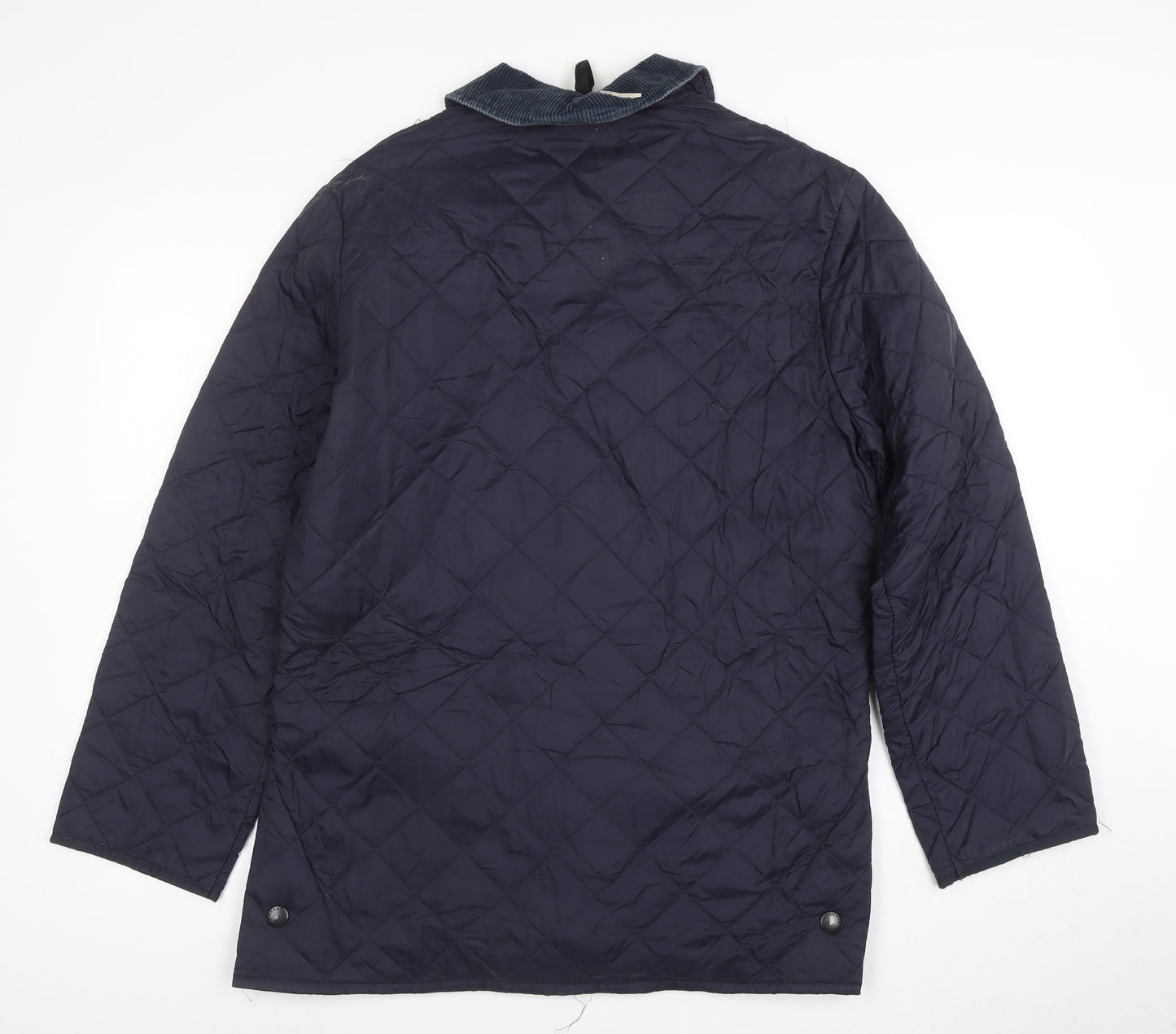 Barbour Womens Blue Quilted Mid-Length Jacket XXS