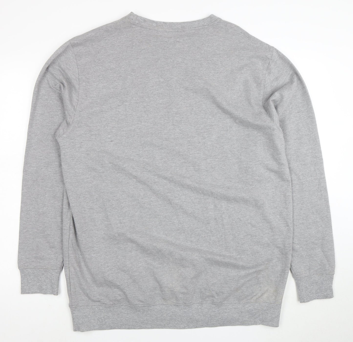 Anko Mens Grey 2XL Regular Fit Crew Neck Pullover Sweatshirt