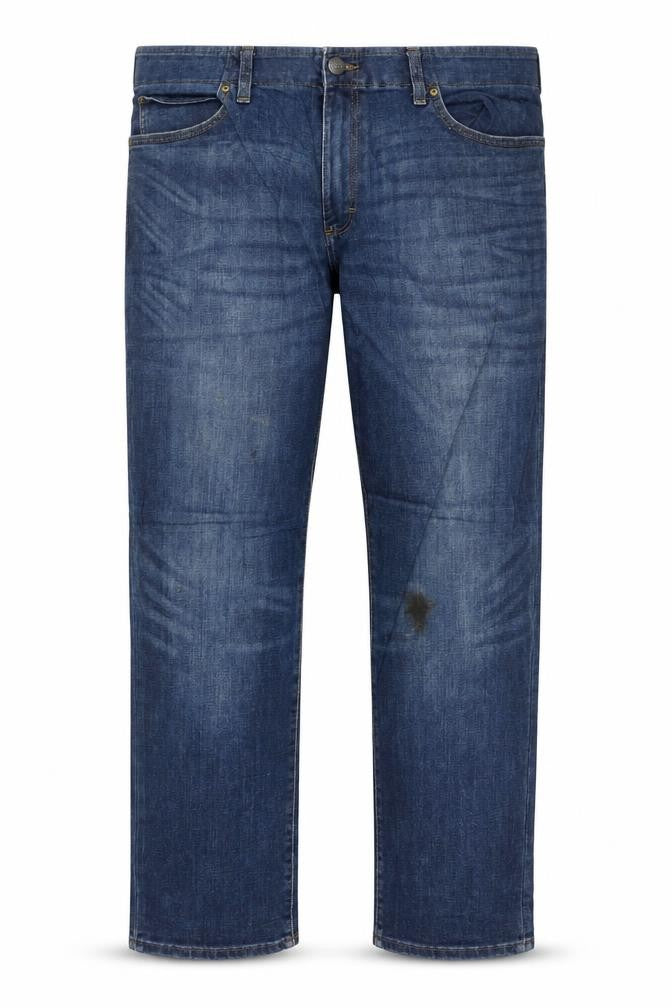 Lee Men's Blue 40x30 Straight Fit Stretch Denim Jeans