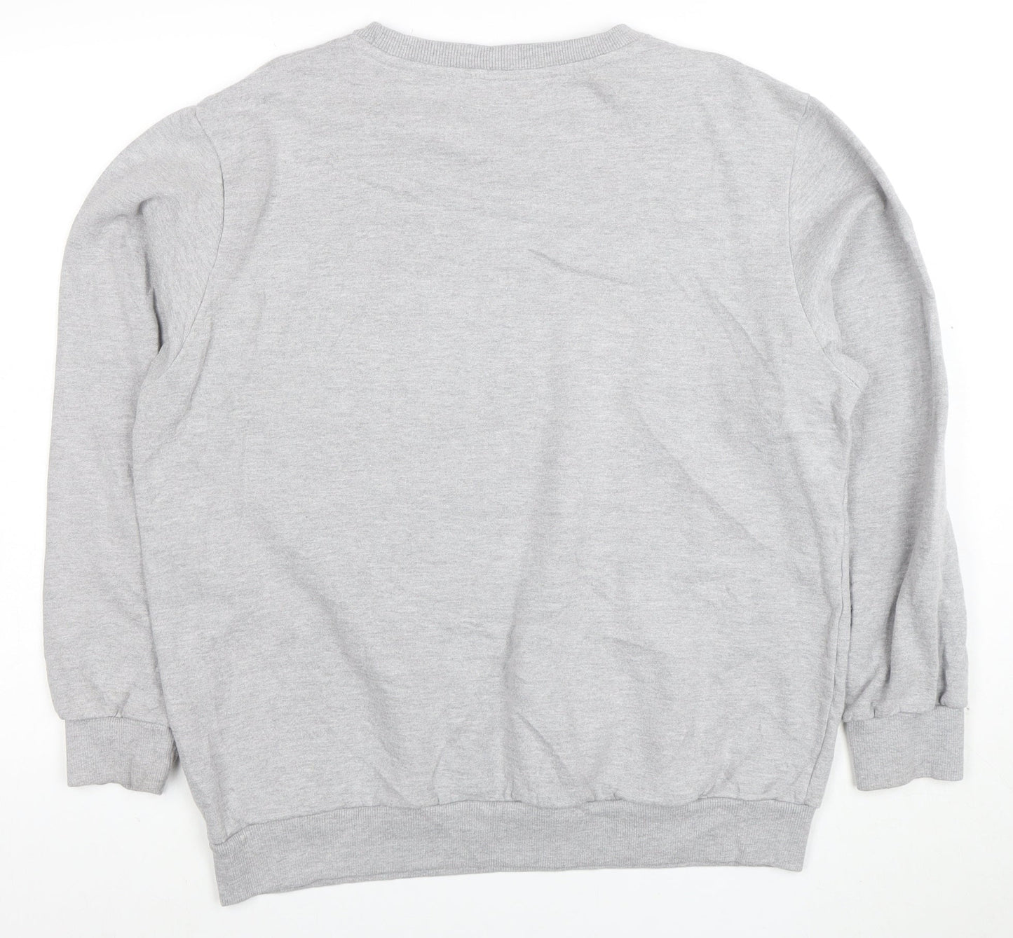Disney Men's Grey Minnie Mouse Logo XL Pullover Sweatshirt