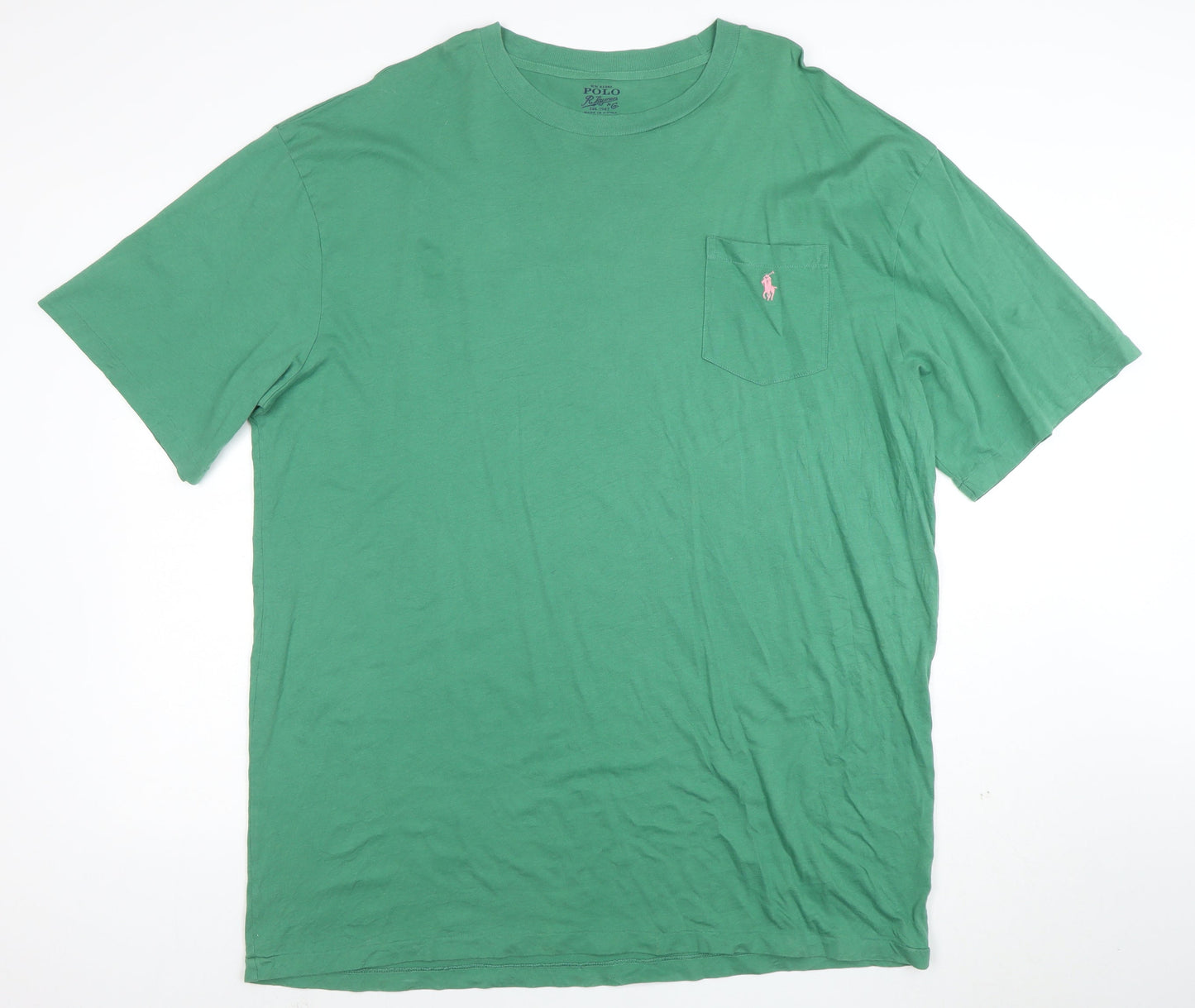 Polo Ralph Lauren Men's Green L Tall Classic Cotton T-Shirt